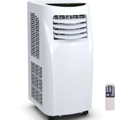 7000 BTU Tragbare Klimaanlage mit Fernbedienung Kühlmodus mobile Klimaanlage 32 x 36 x 62,5 cm Weiß