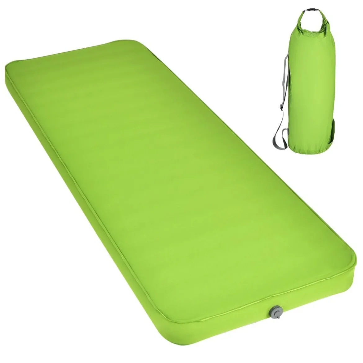 Camping Isomatte Schlafmatte inklusive Tragetasche 10 cm Dick Grün