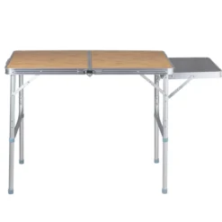 Campingtisch Klapptisch Gartentisch Koffertisch mit Seitenablage und Tragegriff 90 x 60cm