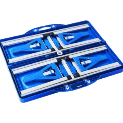 Campingtisch mit 4 Stühlen Falttisch Gartentisch klappbare Sitzgruppe Camping Klappgarnitur 137x84x66cm Blau