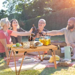 Campingtisch mit Wasserdichter Tischplatte & Tragetasche Picknicktisch Outdoor Tisch