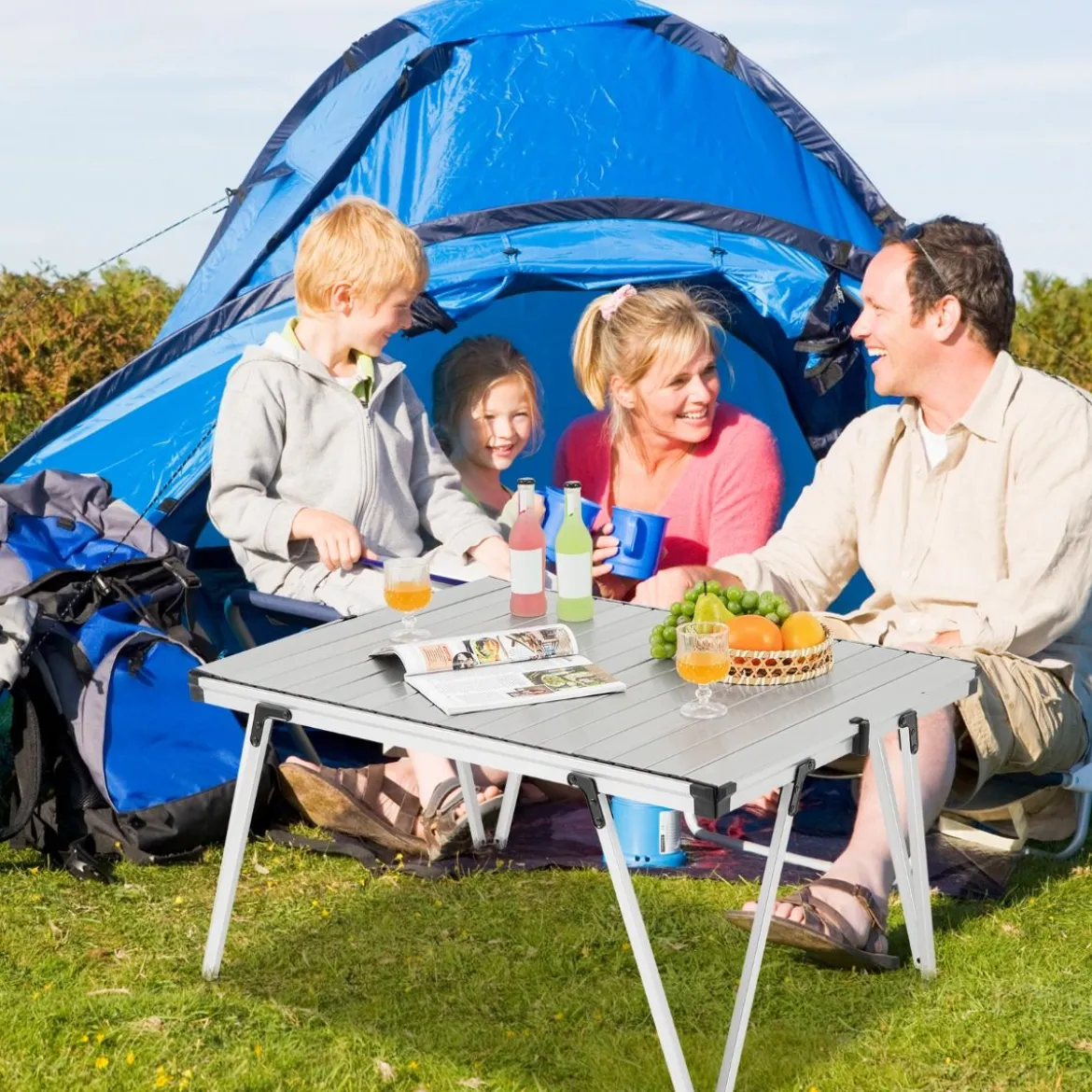 Campingtisch mit Wasserdichter Tischplatte & Tragetasche Picknicktisch Outdoor Tisch