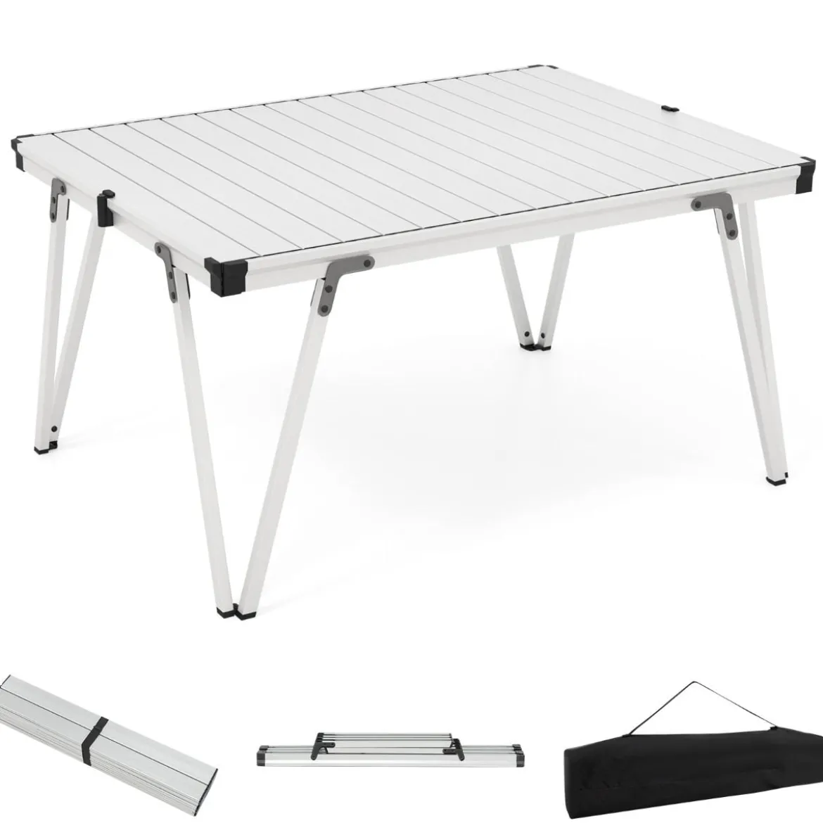 Campingtisch mit Wasserdichter Tischplatte & Tragetasche Picknicktisch Outdoor Tisch