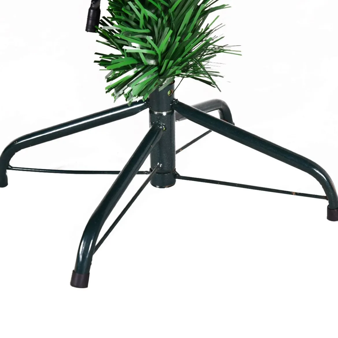 Christbaum LED 90/120/150/180 cm Künstlicher Weihnachtsbaum mit Glasfaser-Farbwechsler Grün