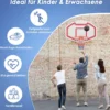 Ø45cm Basketballkorb Indoor Mini Basketball Korb mit Rückwand & Netz