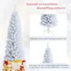 150 cm Bleistift künstlicher Weihnachtsbaum unbeleuchteter lebensechter Tannenbaum Weiß