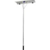 160 - 610 cm Dach Schneeräumer aus Alu + TPE mit Rollen und ausziehbarem Griff Schneeschaufel Silber