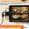70cm Elektrische Grillplatte Teppanyaki Grill Antihaftbeschichtet BBQ-Grill Elektrogrill