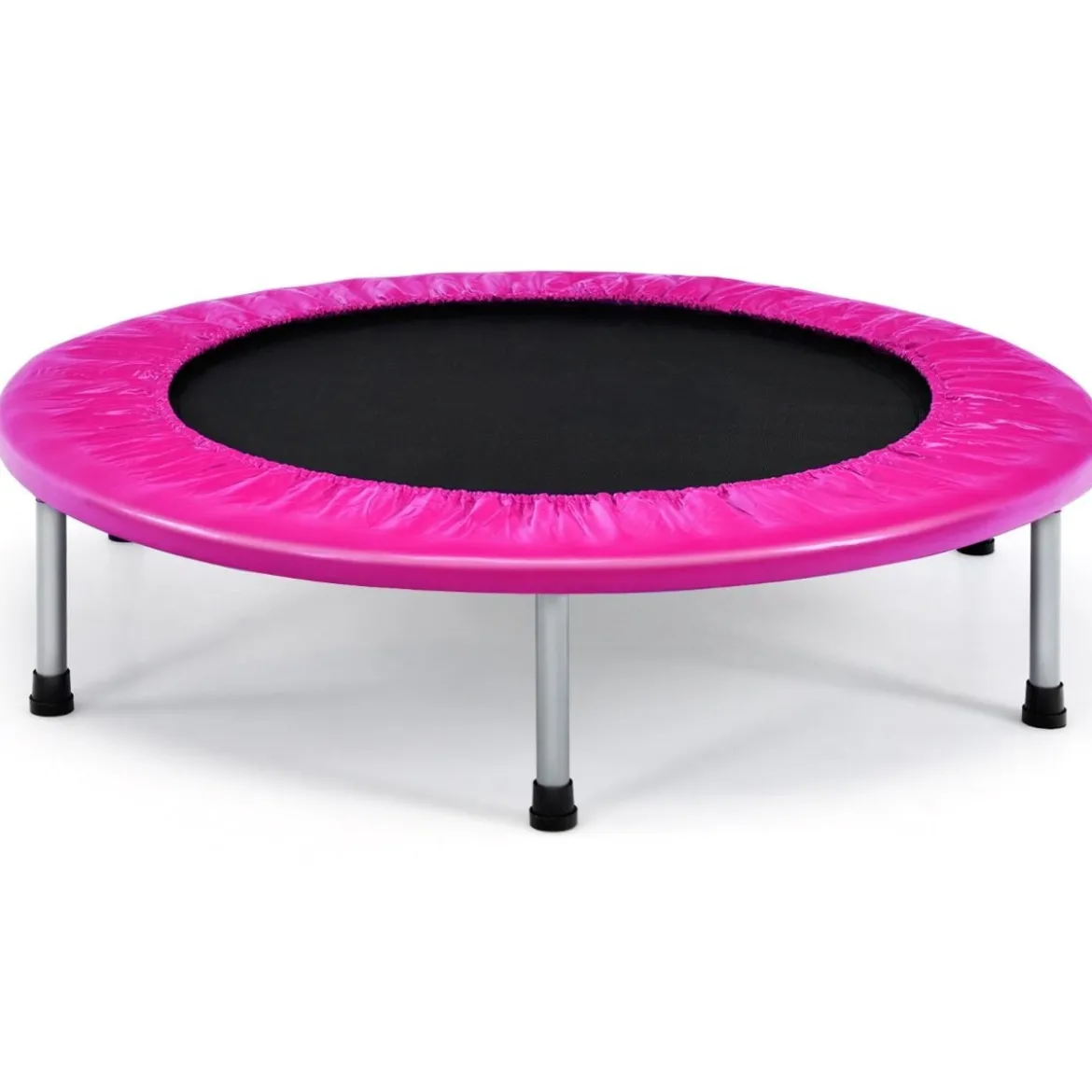 Ø 97 cm faltbares Trampolin Mini-Falttrampolin für Kinder tragbar Rosa