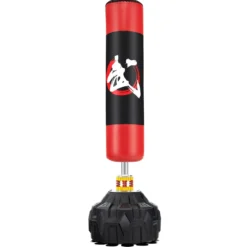 178 cm Freistehender Boxsack Standboxsack mit Befüllbarem Saugfuß MMA Kickboxsack Punching Ball