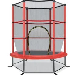 Ø165cm Gartentrampolin mit Sicherheitsnetz Trampolin bis 135KG Belastbar Farben Wählbar