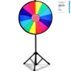 φ 60 cm GlücksradSpielzeug Farbe Rad Spiele für Lotteriespiele Wortspiele 24"