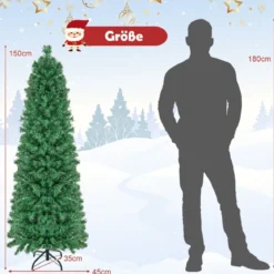 150 cm großer künstlicher Weihnachtsbaum Festtagsbaum zu Hause Grün