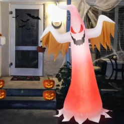 180cm hoher aufblasbarer Geist für Halloween aufblasbare Halloween-Dekoration mit leuchtend LED-Lichtern