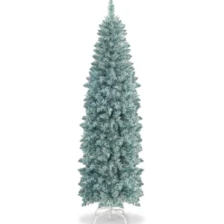 180 cm hoher Beleuchteter Weihnachtsbaum Aufklappbarer Festtagsbaum Grün