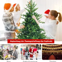 180 cm hoher grüner Klapp-Weihnachtsbaum künstlicher Tannenbaum aus neuem PVC und PE Grün