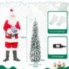 150 cm Hoher künstlicher Weihnachtsbaum mit 334 PVC-Astspitzen 150 LED-Lichtern