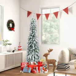 150 cm Hoher künstlicher Weihnachtsbaum mit 334 PVC-Astspitzen 150 LED-Lichtern
