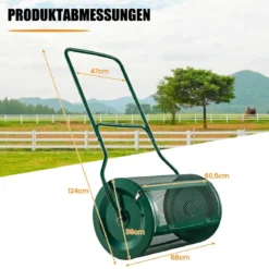 60,5 cm Hoher Kompoststreuer 39 cm Breiter Torfstreuer mit Verbessertem U-förmigen Griff