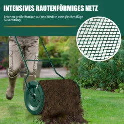 60,5 cm Hoher Kompoststreuer 39 cm Breiter Torfstreuer mit Verbessertem U-förmigen Griff