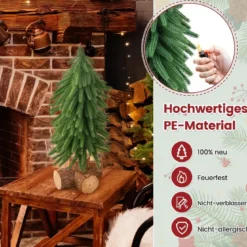 40 cm Hoher Tisch-Weihnachtsbaum Künstlicher Christbaum mit 200 Zweigspitzen