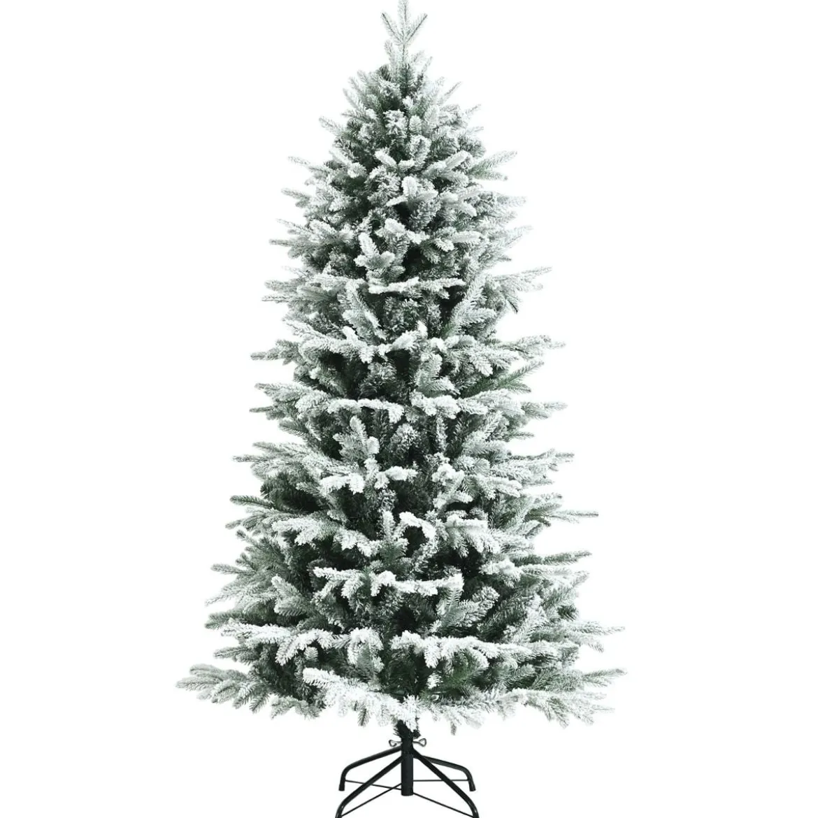 180 cm hoher verschneiter künstlicher Weihnachtsbaum mit Schnee Christbaum 1870 PVC&PE Zweigen