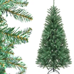 180 cm Hohe Weihnachtsfichte Feiertags-Weihnachtsbaum mit Metallständer Bunt