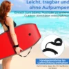 104 cm Kinder Bodyboard mit EPS-Kern & XPE-Deck & HDPE-Unterseite & Handgelenkschlaufe Bunt