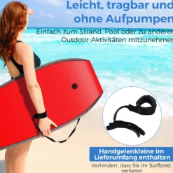 84 cm Kinder Bodyboard mit EPS-Kern & XPE-Deck & HDPE-Unterseite & Handgelenkschlaufe Surfboard