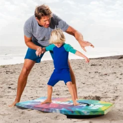 104 cm Kinder Bodyboard mit EPS-Kern & XPE-Deck & HDPE-Unterseite & Handgelenkschlaufe Surfboard