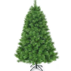 180 cm Künstlicher Weihnachtsbaum Christbaum PVC Nadeln Kunstbaum mit Metallständer Grün