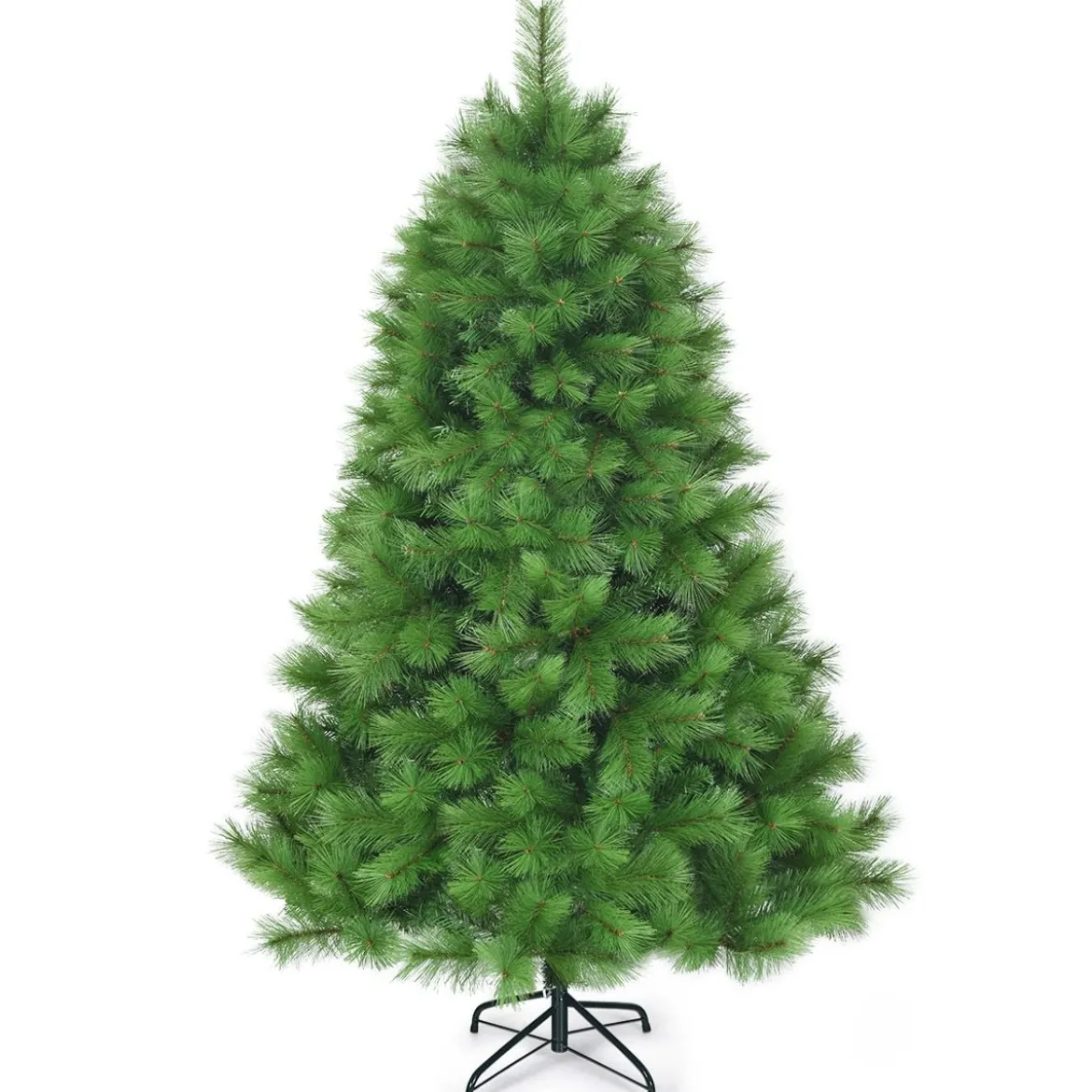 180 cm Künstlicher Weihnachtsbaum Christbaum PVC Nadeln Kunstbaum mit Metallständer Grün