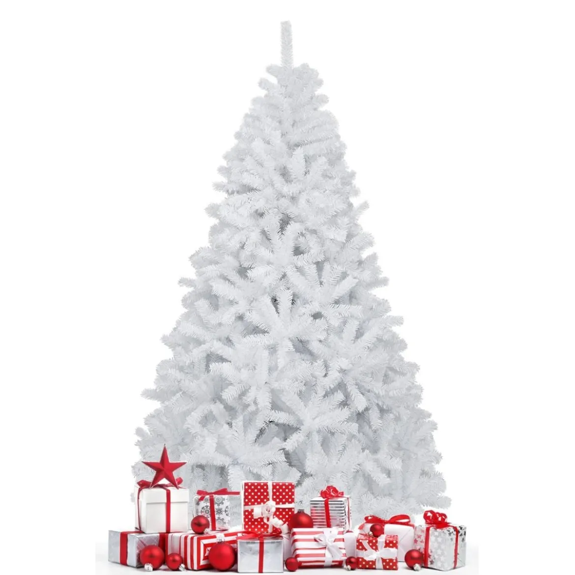 180 cm Künstlicher Weihnachtsbaum mit 1477 Zweigen Tannenbaum für Zuhause