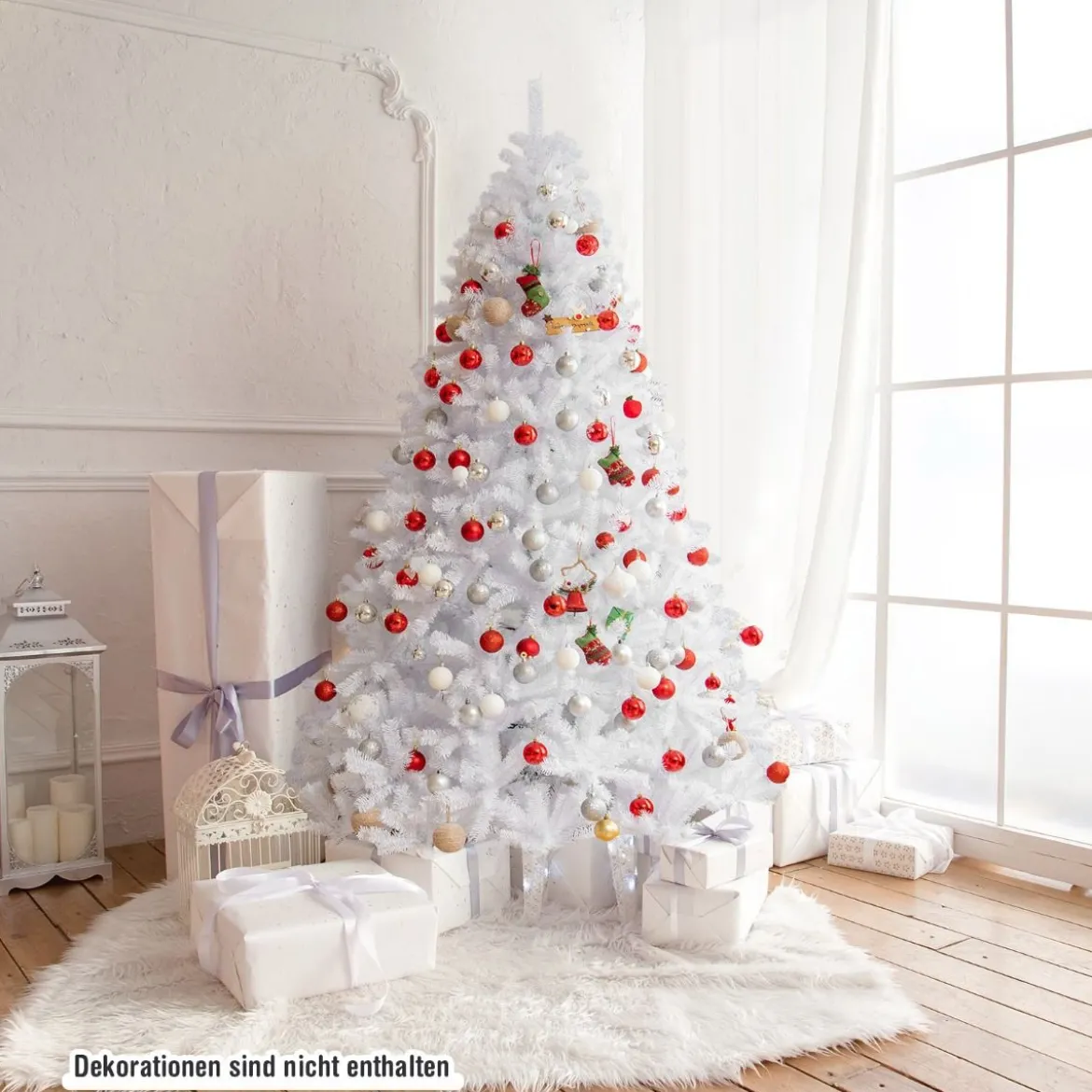 180 cm Künstlicher Weihnachtsbaum mit 1477 Zweigen Tannenbaum für Zuhause