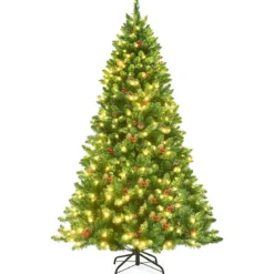 200cm künstlicher Weihnachtsbaum Tannenbaum Christbaummit 1100 Zweigen & Premium Kunstbaum grün