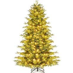 180 cm Künstlicher Weihnachtsbaum mit Beleuchtung Tannenbaum Christbaum Grün