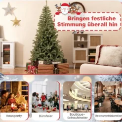 180 cm Künstlicher Weihnachtsbaum im Dunkeln Leuchtend Tannenbaum Christbaum Kunstbaum