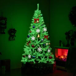 180 cm Künstlicher Weihnachtsbaum im Dunkeln Leuchtend Tannenbaum Christbaum Kunstbaum