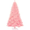 225 cm Künstlicher Weihnachtsbaum Christbaum PVC-Material Kunstbaum Weihnachten Rosa
