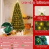 180 cm Künstlicher Weihnachtsbaum mit 8 Beleuchtungsmodi Christbaum in Glasfaseroptik