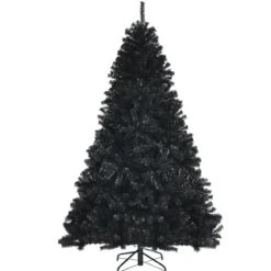 180 cm künstlicher Weihnachtsbaum Christbaum Tannenbaum für Zuhause Schwarz