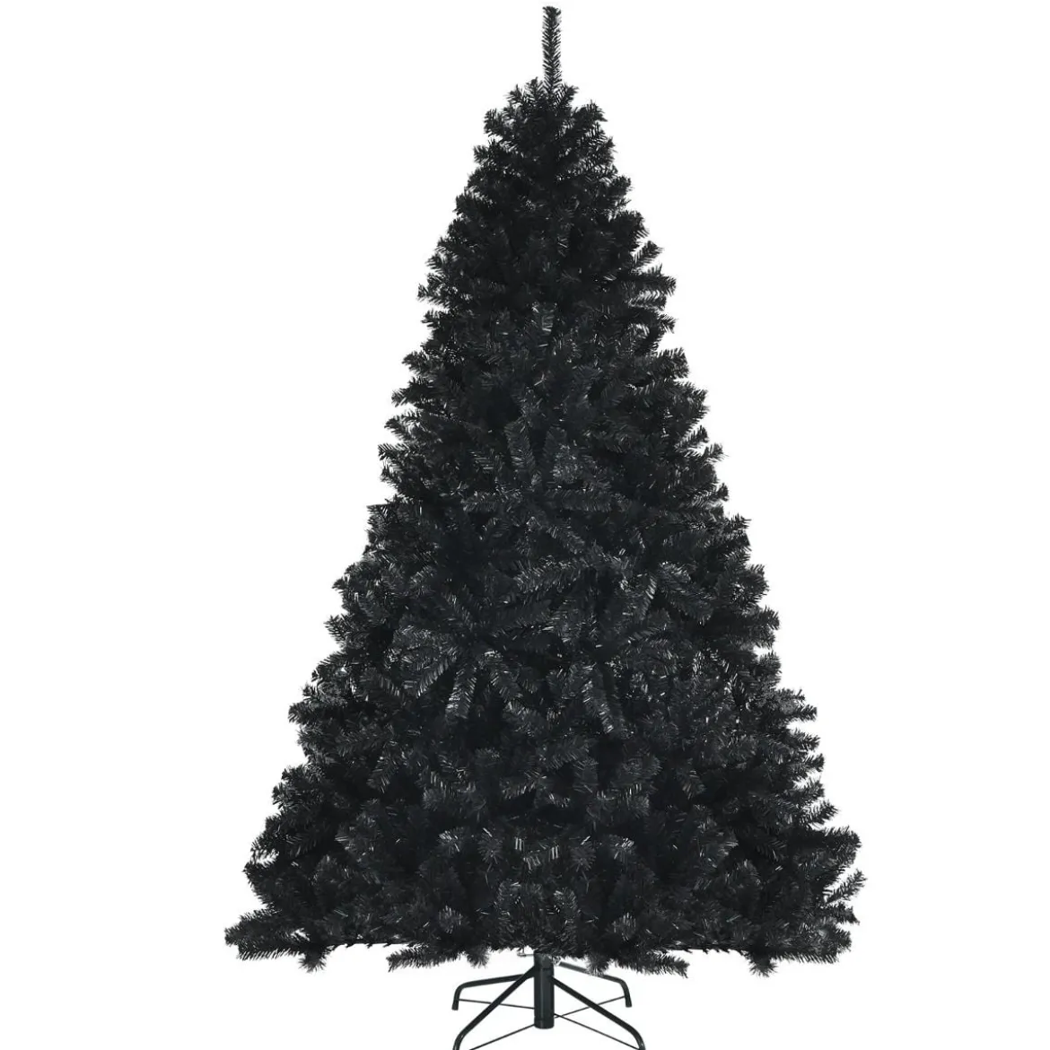 180 cm künstlicher Weihnachtsbaum Christbaum Tannenbaum für Zuhause Schwarz