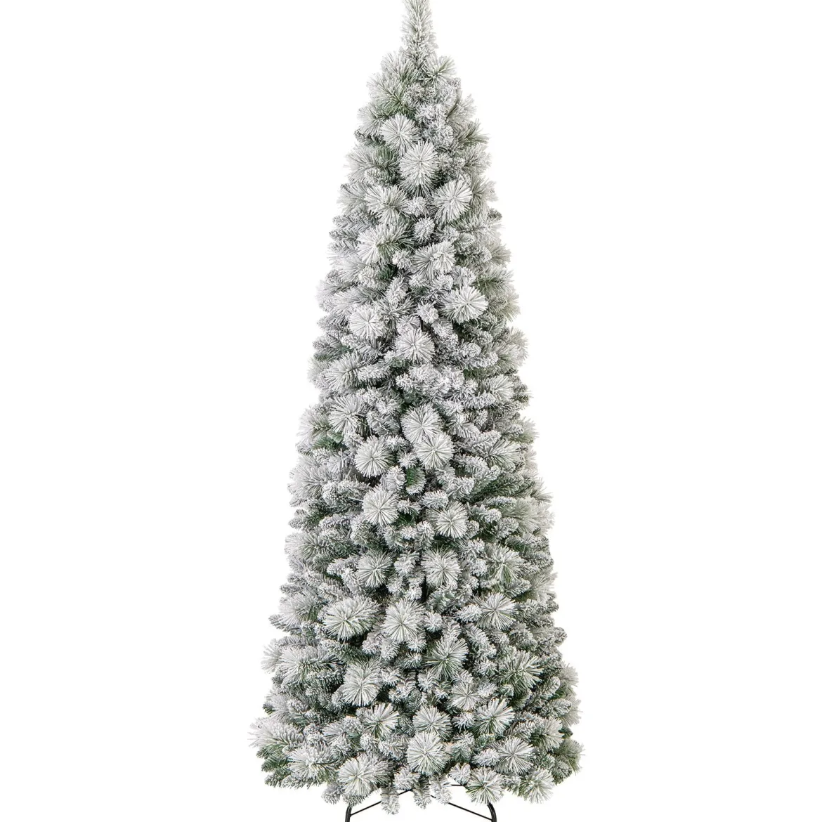 210 cm Künstlicher Weihnachtsbaum mit Beleuchtung Pop Up Tannenbaum mit 200 warmweiße LED-Lichtern & 680 Zweigspitzen