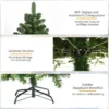 150 cm Künstlicher Weihnachtsbaum Klappbarer Tannenbaum Grün