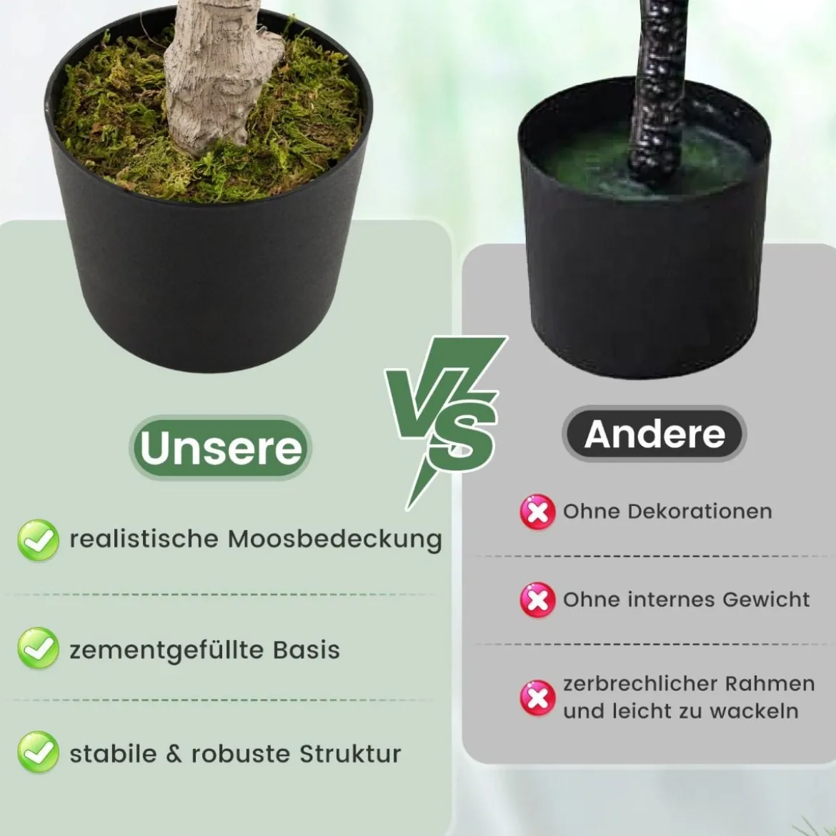 90 cm Kunstbaum mit Blüten Künstlicher Magnolienbaum Kunstpflanze im Topf Kamelienpflanze