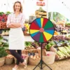 76 cm langes Gewinnspielrad höhenverstellbares Lotterierad mit Ständer beschreibbares Glücksrad