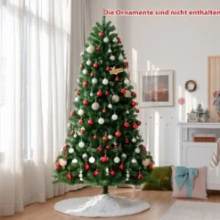 180 cm LED Weihnachtsbaum mit 9 Beleuchtungsmodi Künstlicher Tannenbaum Grün