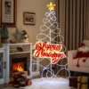 170cm LED Weihnachtsbaum mit Farbewechselnde Lichter & 6 Lichtmodi & Buchstaben & Stern