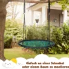 Ø100cm Nestschaukel Rundschaukel 100-160cm verstellbaren Seil Hängeschaukel Tellerschaukel Grün