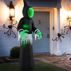 245CM Outdoor Halloween Deko LED Aufblasbarer Halloween-Geist Ohngesicht Dekogeist